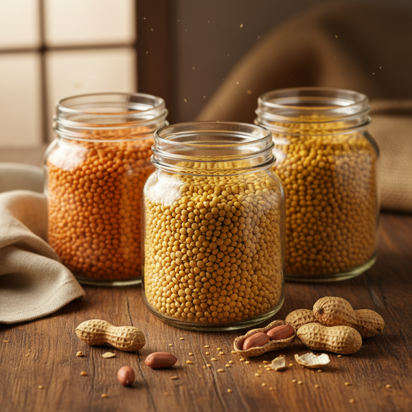 Pulses & Oil Seeds (Moong, Arhar, Chana, Groundnuts)